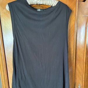 Y-3 Yohji Yamamoto sleeveless tunic cotton jersey sz M